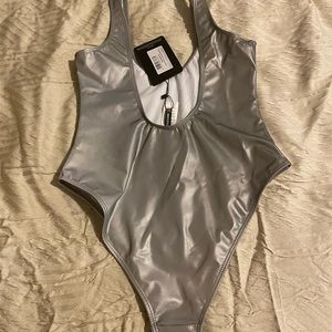 High Cut Metallic One Piece